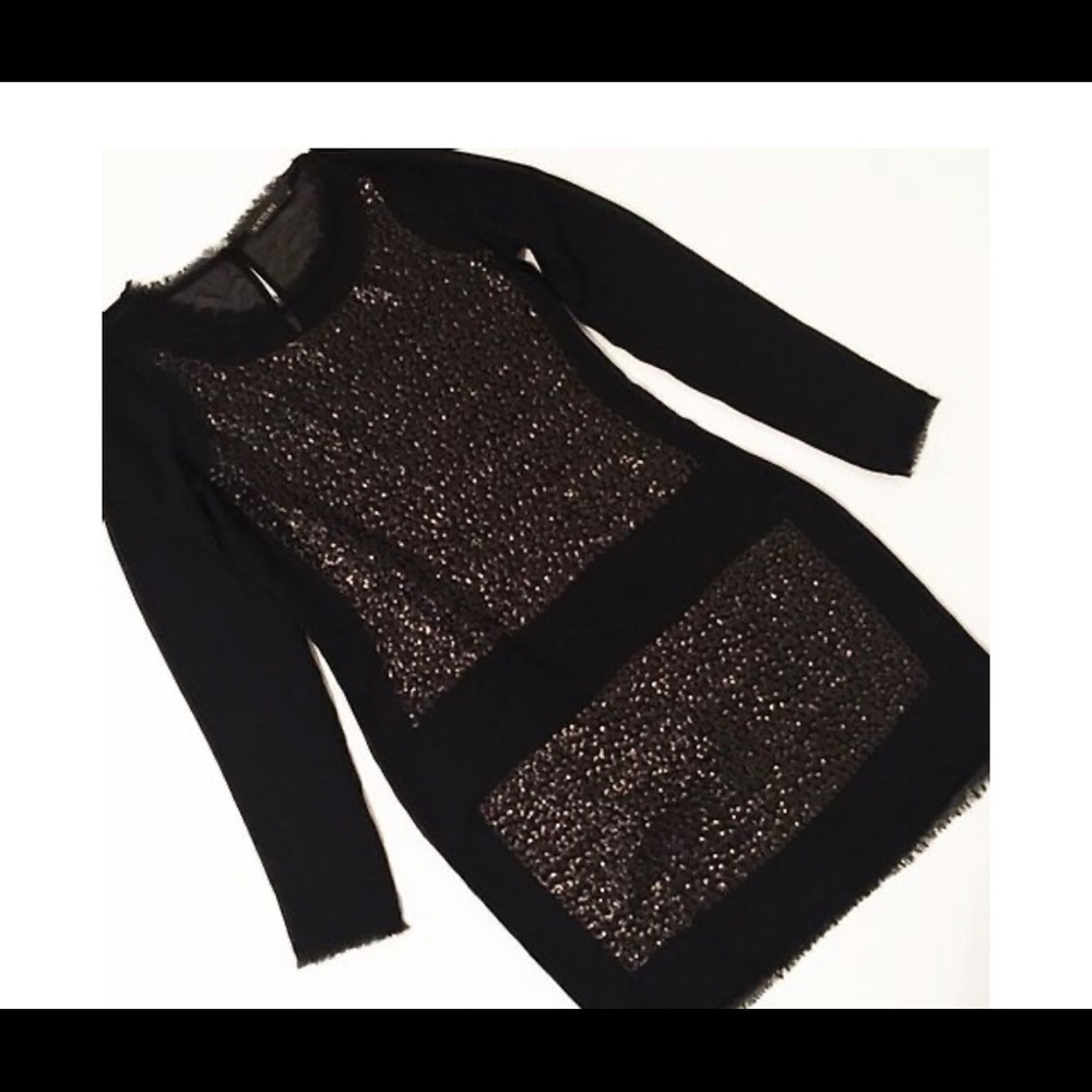 Sequin Sheer Dress